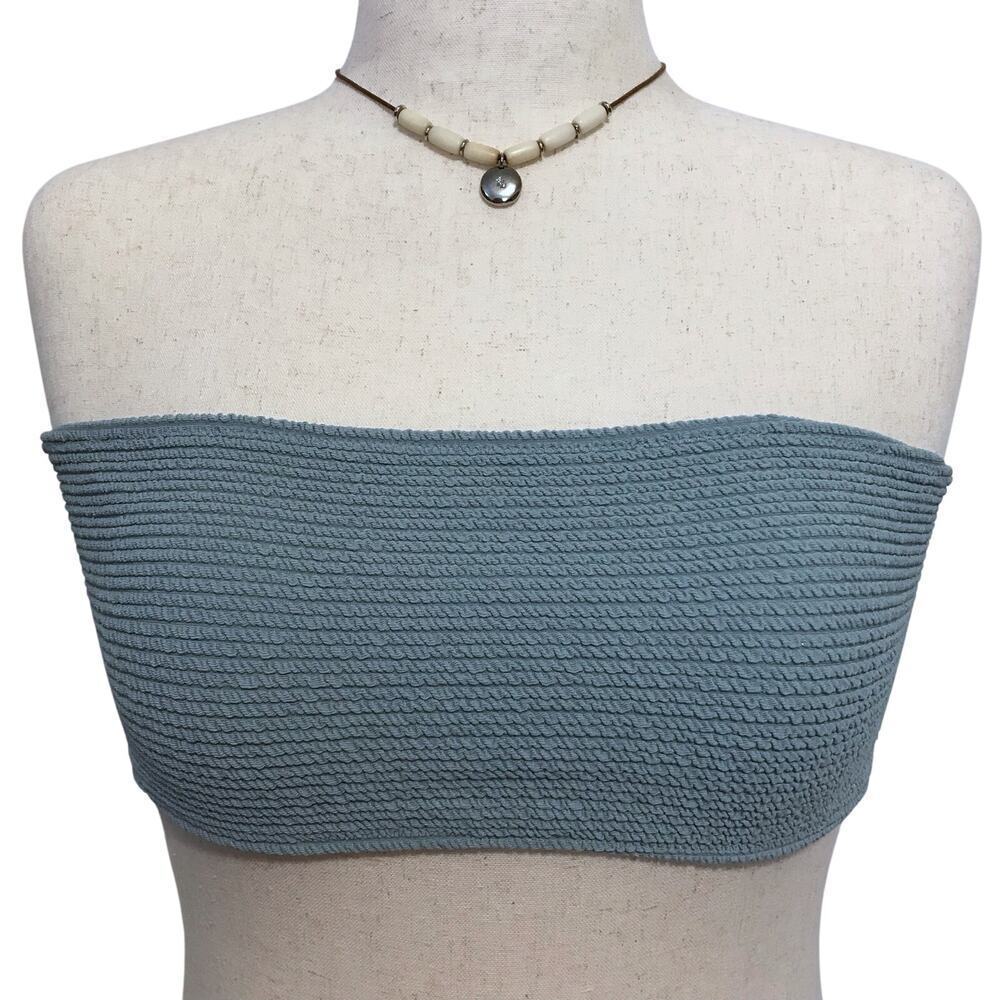 LA Hearts by Pacsun NWT Teal Bandeau Swim Top Women L